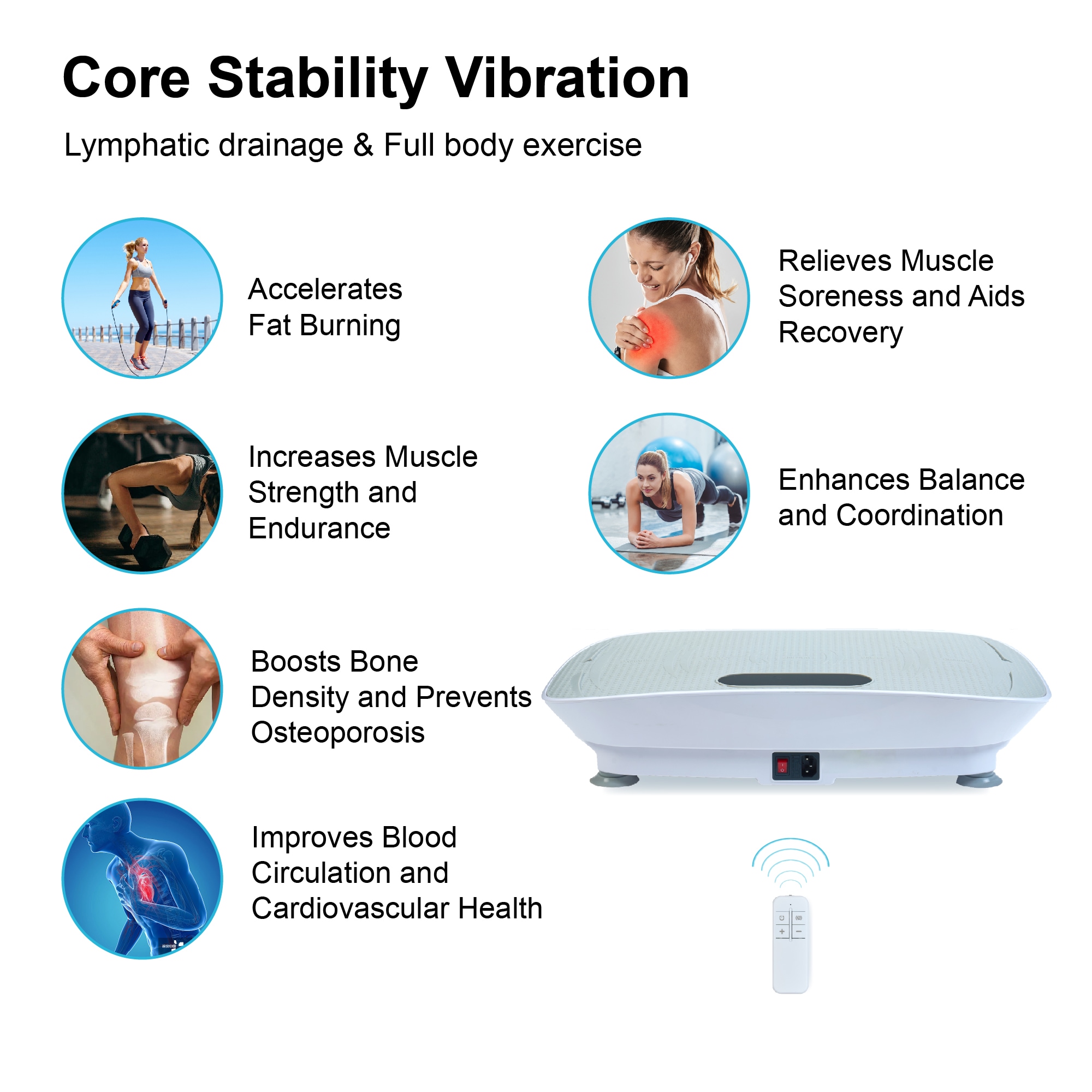 Silent Vibration Platform Crazy Fitness Massage 10-Frequency Weight Loss & Fat Burner Body Shaking Machine For Unisex Grey033_voghion.com